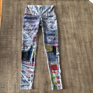 Colorful Abstract Print Leggings